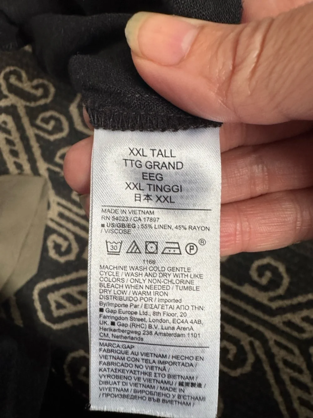 GAP Black Short-Sleeve Swim Cover-Up Romper - Picture 6 of 6